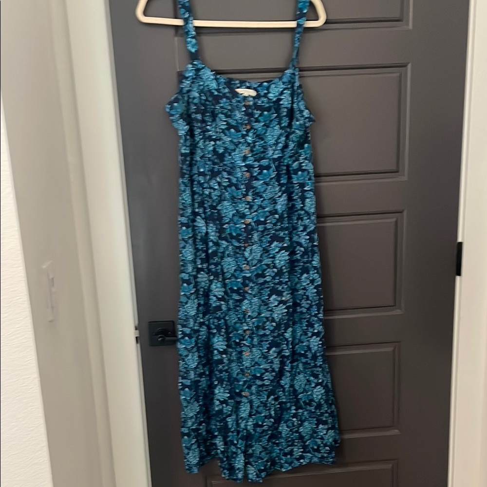 Floral Blue Dress